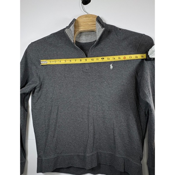 Polo Ralph Lauren Men's Gray Pullover 1/4 Zip‎ Ribbed Golf Performance Sz XL - Picture 9 of 9
